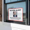Silver Alert Funny Political Yard Sign in a Window