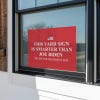 Smarter Than Biden | Trump Yard Sign in a Window