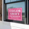 Taylor Swift For President Yard Sign in a Window