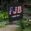 FJB | Trump Yard Sign Next to Stairs
