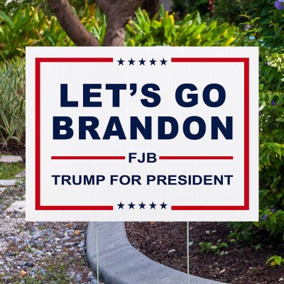Let's Go Brandon | Trump Yard Sign - alternate view