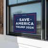 Save America Trump Yard Sign in a Window