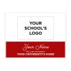 College Bound with School Logo Graduation Yard Sign