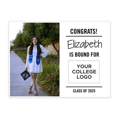 Congratulations College Bound Graduation Yard Sign - alternate view
