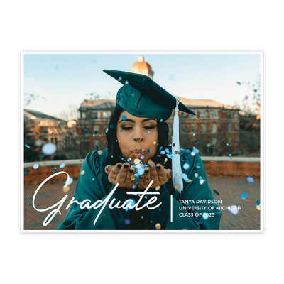 Custom Full Sized Photo Graduation Yard Sign - alternate view