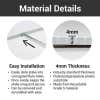 The corrugated plastic is thick and easy to install a stake