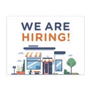 We Are Hiring Sign | Modern Building Design