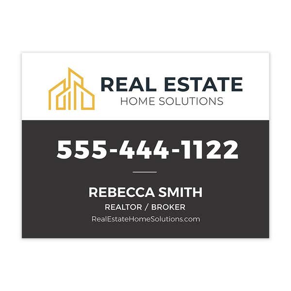 Custom Real Estate Yard Sign