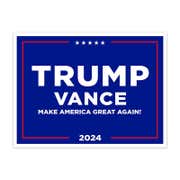 Trump Vance Blue Yard Sign