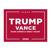 Trump Vance Red Yard Sign