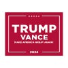 Trump Vance Red Yard Sign