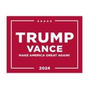 Trump Vance Red Yard Sign