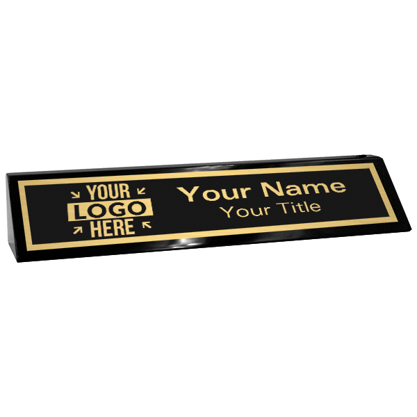 Custom Logo 2" x 10" Desk Wedge