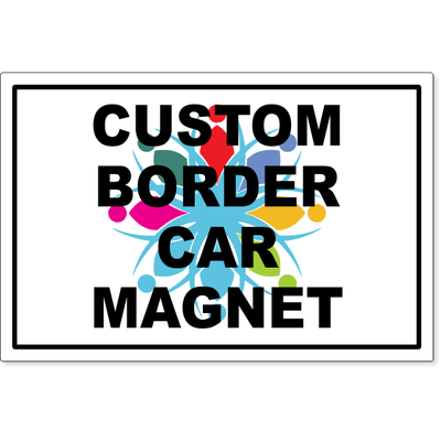 Custom Border Magnetic Sign 12" x 18" | Set of 2