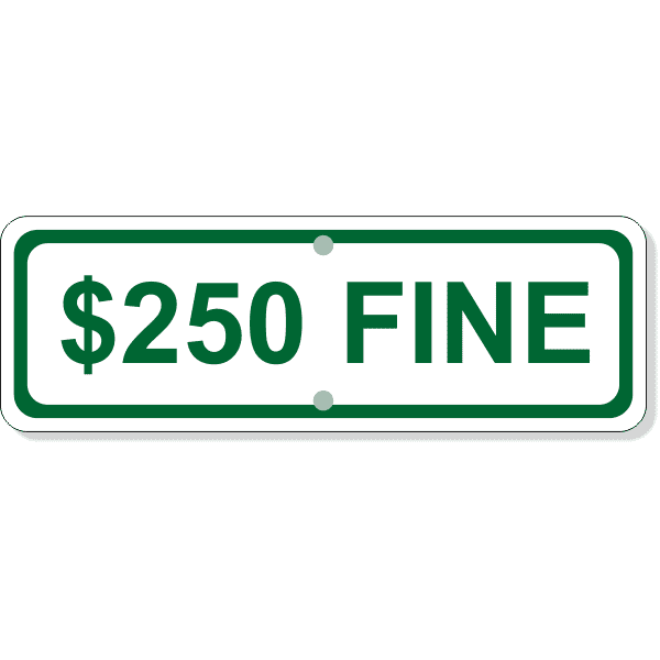 Custom Fine Add-On Aluminum Sign Green | 4" x 12"