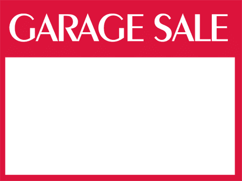 Custom Garage Sale Sign
