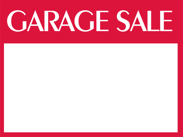 Custom Garage Sale Sign
