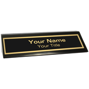 Piano High Gloss 2" x 8" Black Desk Wedge
