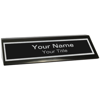 Piano High Gloss 2" x 8" Black Desk Wedge - alternate view