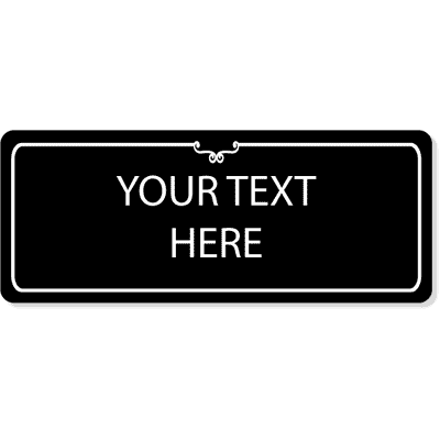 Custom Large Decorative Room Sign