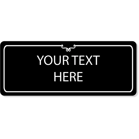 Custom Large Decorative Room Sign