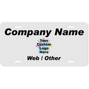 Company Logo Custom Front License Plate