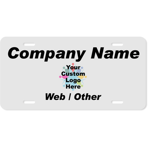 Company Logo Custom Front License Plate-6