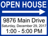 Basic Open House Arrows Sign