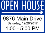Custom Open House Yard Sign