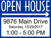 Custom Open House Yard Sign