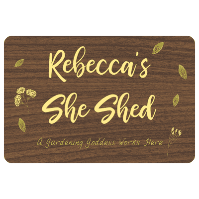 Custom She Shed Floral Sign | 8" x 12"