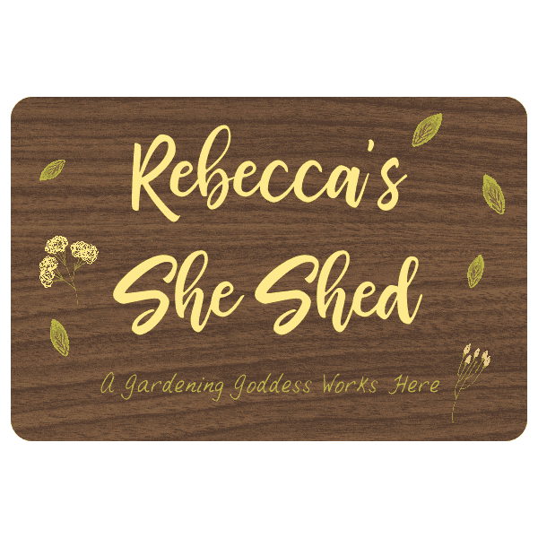 Custom She Shed Floral Sign | 8" x 12"