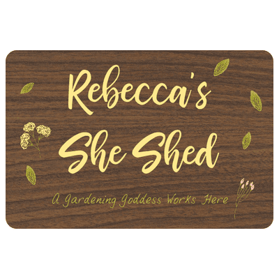 Custom She Shed Floral Sign | 8" x 12"