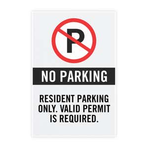 Just the insert of the no parking sign that fits into an A-frame