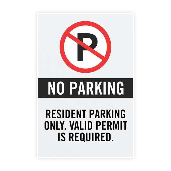 Just the insert of the no parking sign that fits into an A-frame