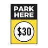 The insert only for the $30 park here sandwich board sign