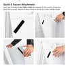 Installing A-frame sign panels using 4-inch pre-applied Velcro strips on frame and panel corners