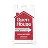 An open house sandwich board sign hosted by a private owner