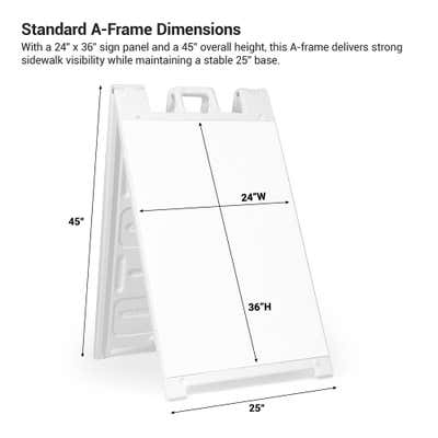 A-frame Sandwich Board - alternate view