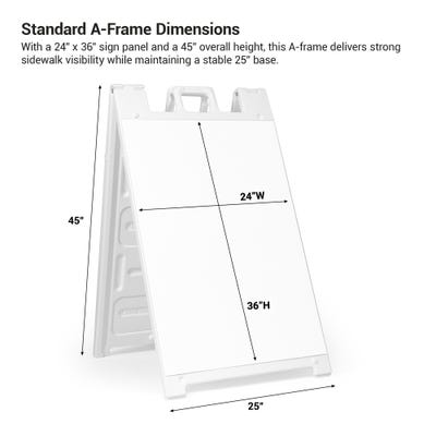 A-frame Sandwich Board - alternate view