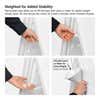 Weighted A-frame sign base filled with sand or water for wind-resistant stability