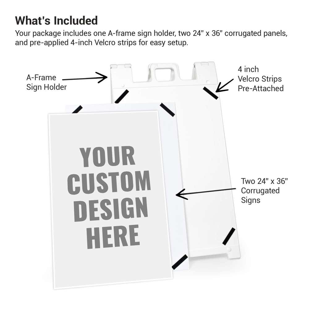 Now Hiring Apply Within A-Frame Sign - Custom