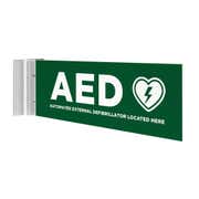 AED Projecting Wall Sign - Green Design