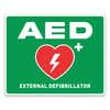 AED Wall Sign with Symbol - Green Design