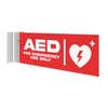 AED Projecting Wall Sign - Red Design