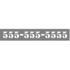 Custom 3" x 18" Phone Number Stencil