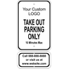 Customer Take Out w/ Contact Info Aluminum Sign Bundle