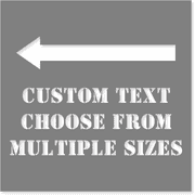 Custom Stencil with Left Arrow - 8" x 8"