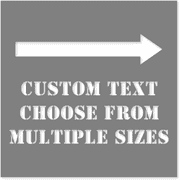 Custom Stencil with Right Arrow - 8" x 8"