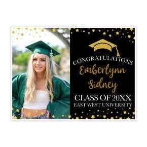 Star Border Graduation Yard Sign